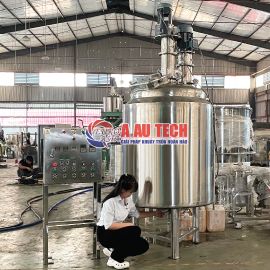 Hoàn thiện bồn khuấy nhũ hóa mỹ phẩm cho nhà máy sản xuất kem dưỡng