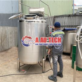 Bồn Khuấy Trộn Thực Phẩm Inox Giá Rẻ - Sản Xuất Theo Yêu Cầu
