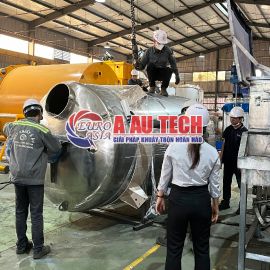 Á Âu hoàn thiện đơn hàng lớn bồn khuấy, silo chuẩn bị giao