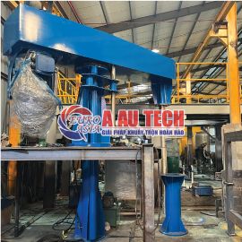 Hệ thống máy khuấy sơn sàn thao tác 215HP xoay 2 bồn