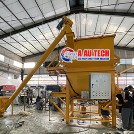 Máy trộn bột trét 2 tầng -Thiết bị không thể thiếu trong dây chuyền sản xuất