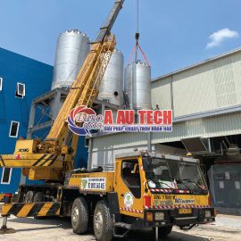 Bồn silo chứa cám, lưu trữ thức ăn cho trang trại gia cầm